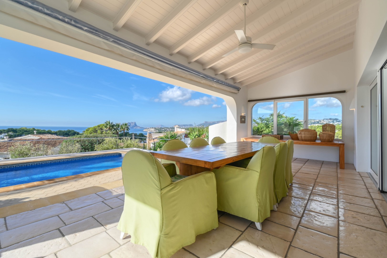 Villa méditerranéenne avec des vues spectaculaires sur la mer près d'El Portet, Moraira