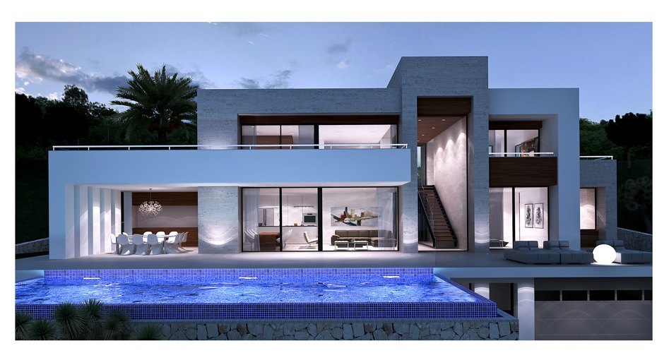 Une nouvelle villa à vendre avec vue sur la mer à Moraira